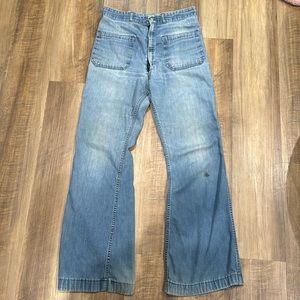 Seafarer vintage high rise wide leg sailor jeans